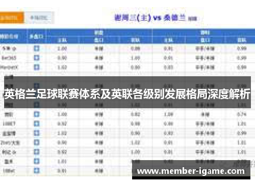 英格兰足球联赛体系及英联各级别发展格局深度解析 英格兰足球联赛体系及英联各级别发展格局深度解析